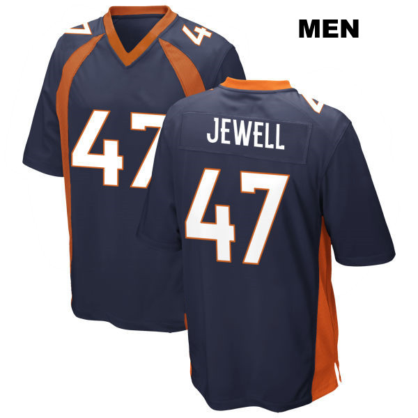 Josey Jewell Away Denver Broncos Stitched Mens Number 47 Navy Game Football Jersey